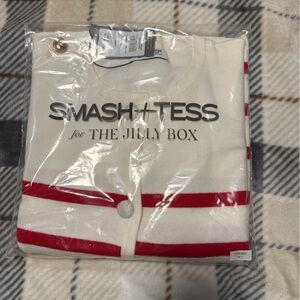 Smash + Tess Cherry Red and White Striped Top